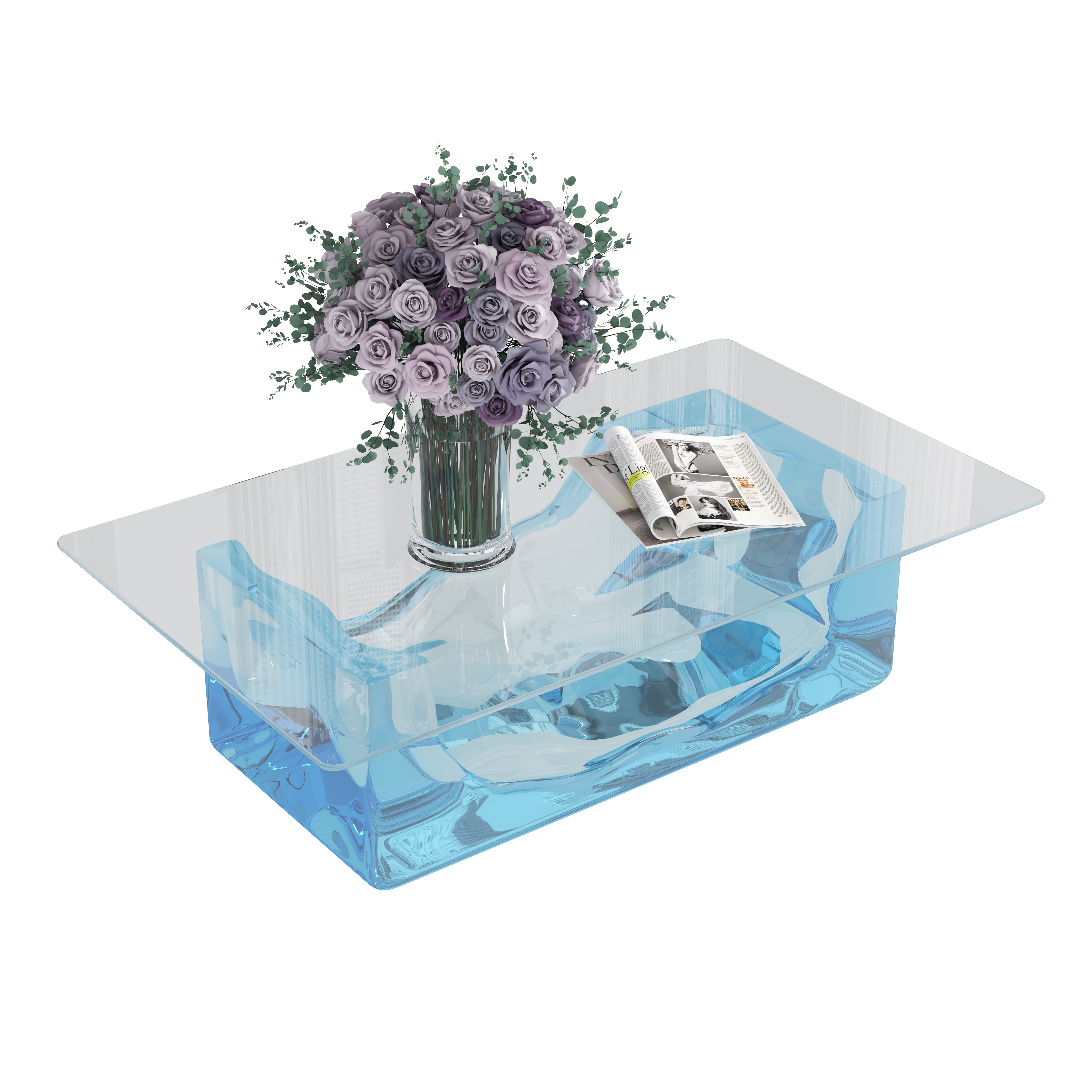 Ice sculpture coffee table